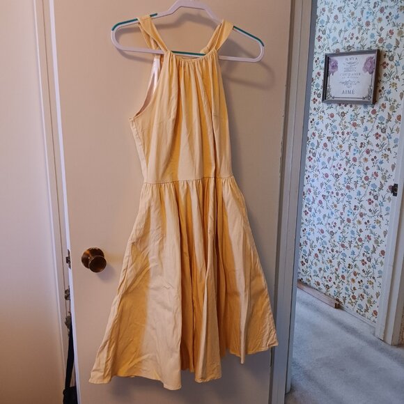VINTAGE Pinup Couture Yellow Harley Dress, S/M - Picture 1 of 5